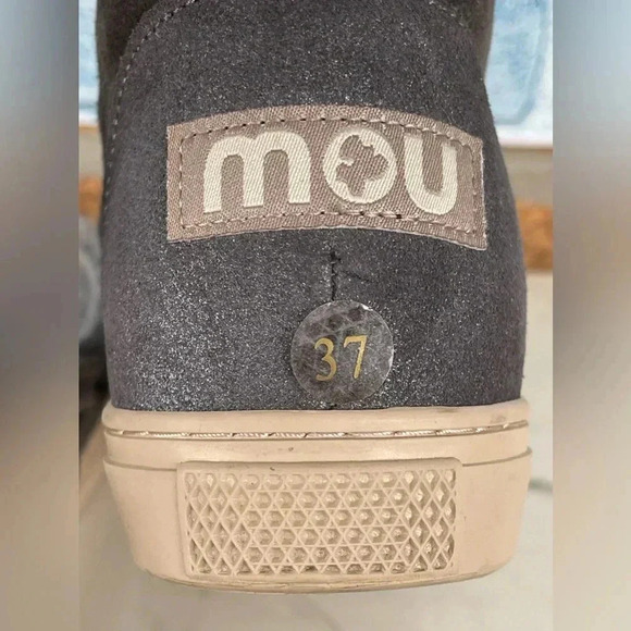 MOU Sneaker boots  Lace-Up Size 37/7  Gray - Picture 5 of 9